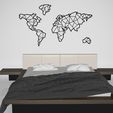 Untitled 1.jpg STL file World Map・3D printing design to download