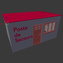 poste-secour-2.jpg Archivo STL Puesto de socorro 1/32・Idea de impresión 3D para descargar