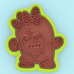 12.jpg Файл STL Резак для печенья Fuse Oddbods - Резак для печенья Fuse Oddbods・Дизайн 3D принтера для загрузки