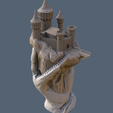 handcastletes4.png Free STL file Abode of the Hand・3D printing template to download