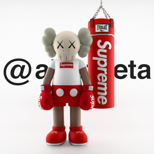 📦 Kaws Box Supreme・ STL File for 3D printing・Cults