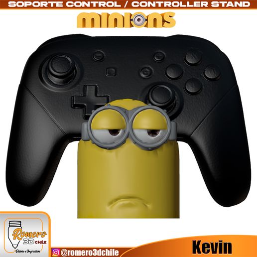 Soporte Control Kevin / Minions 3D model