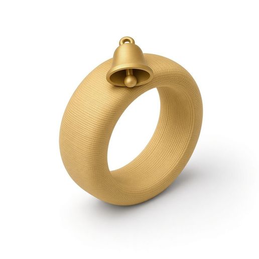 Christmas Bell Napkin Ring STL Holiday Decor