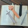 bookmarks1.webp Bookmarks - Sword, Robot & Guitar STL Pack (4)