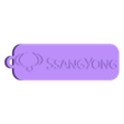 ssangyong.stl car brand key rings pack