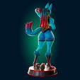 Preview10.png Lucario Thicc Muscle Mommy - 4 Furry variation 3D Print Model