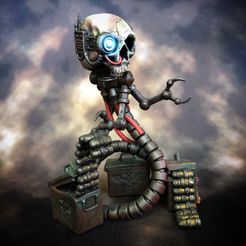 Servo Ammunition Servant Skull Display Figure
