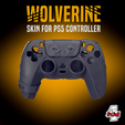 Slika-6.png Wolverine Two Style PS5 Controller cover/skin (decorativo) Ficheiro 3MF incluído