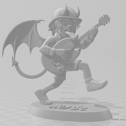 🎸 ac dc character・ STL File for 3D printing・Cults