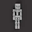 esqueleto_flexi_.jpg MINECRAFT SKELETON/SKELETON FLEXI PRINT IN PLACE MINECRAFT HALLOWEEN