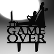 9-1.png Topo de bolo de casamento engraçado com o tema "Game Over