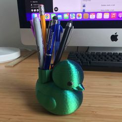 duck-1.jpg STL-Datei Stifthalter aus Gummi-Ente・3D-Druckvorlage zum Herunterladen