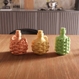 untitled7.png 3D Wicker Bottles Decor STL File - 188