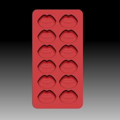 VampireLipsKit.jpg Fichier STL KIT VAMPIRE LIPS BOMBES DE BAIN CONFETTI MICRO MINI MULTI MOULES・Plan imprimable en 3D à télécharger