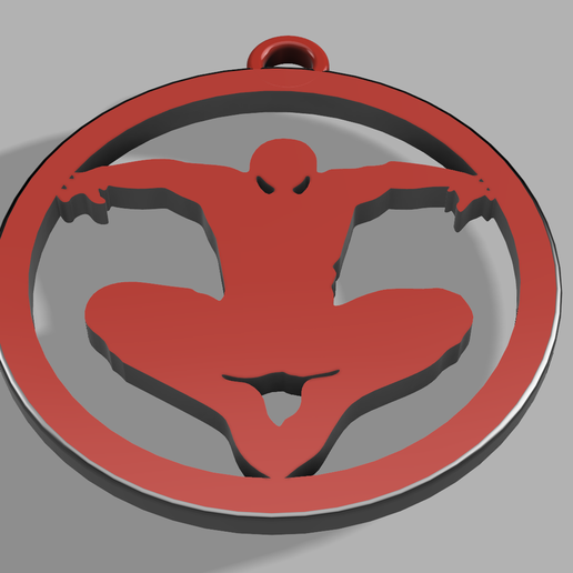 Spiderman Keychain & Pendant 3D model