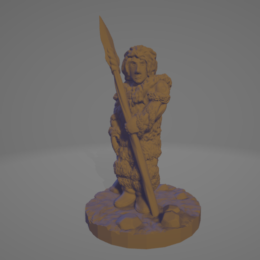 Ice-Age-Spear-Maiden.png STL file Ice Age Spear Maiden・Model to download and 3D print, Ellie_Valkyrie