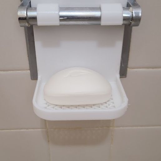 Tub handle bar soap dish 3D model