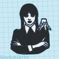 m1.png STL-Datei merlina schlüsselanhänger・3D-druckbare Vorlage zum herunterladen
