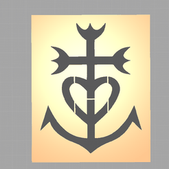 croix-camargue-print.png STL file Camargue Cross Stencil・3D printing model to download