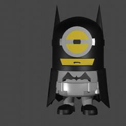 minion-batman.jpg 3D file minion batman figure・3D printer model to download