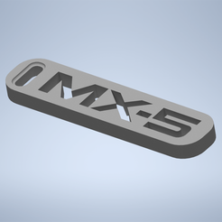 mx-5 keyring render 1.png MX-5 logo emblem keychain keyring - Mazda Miata Roadster NA NB
