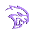 hellcat_emblem.stl Hellcat Dodge Charger Emblem