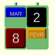 calendrier_01.png PERPETUAL CALENDAR WITH 4 CUBES