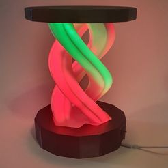 20230402_142744.jpg STL file Column Lamp Poligon LED Strip・Model to download and 3D print