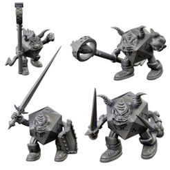 Dice-Heroes-D20-Sample-Mystic-Pigeon-Gaming-3-w.jpg 3D file Dice Heroes - Fantasy Hero Dice Resin Miniatures・3D printer model to download