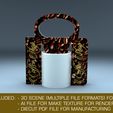 Preview01.jpg Creative holder box for mug 3D mockup with diecut 3D model 3D model