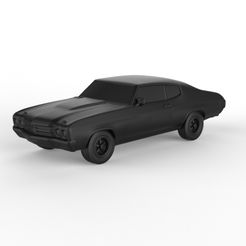 Chevrolet-Chevelle-SS-396-Hardtop-Coupe-1970.jpg 3D file Chevrolet Chevelle SS 396 Hardtop Coupe 1970 (PRE-SUPPORTED)・Template to download and 3D print