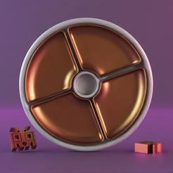 render_8.png Archivo STL gratis bandeja redonda・Modelo para descargar y imprimir en 3D