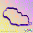 550_cutter.png FORMULA ONE RACING CAR COOKIE CUTTER MOLD