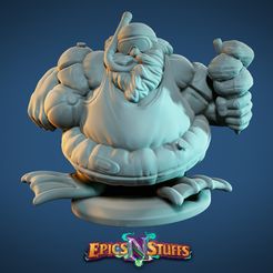 Beach_Holiday_Dwarf.jpg Archivo STL Enano de vacaciones en la playa en miniatura - Pre-apoyado・Objeto de impresión 3D para descargar