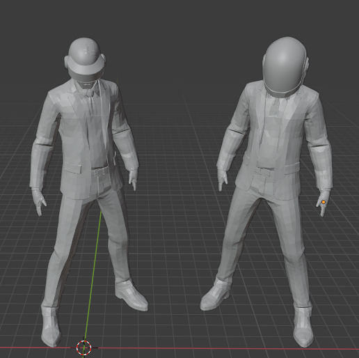 Daft Punk Suit Figure - 3D model önizlemesi