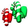 011.jpg Candy Cane Christmas 02.Print-in-place с 3MF в комплекте. (Без опор и плотов)