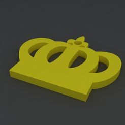 Coroa_1.jpg Datei STL Kronen-Schlüsselanhänger・Modell für 3D-Druck zum herunterladen