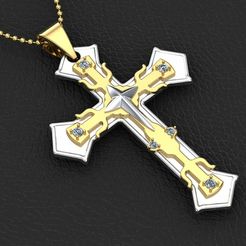 EEe.jpg Fichier STL gratuit Pendentif croix od60 Modèle d'impression 3D Modèle d'impression 3D・Modèle imprimable en 3D à télécharger