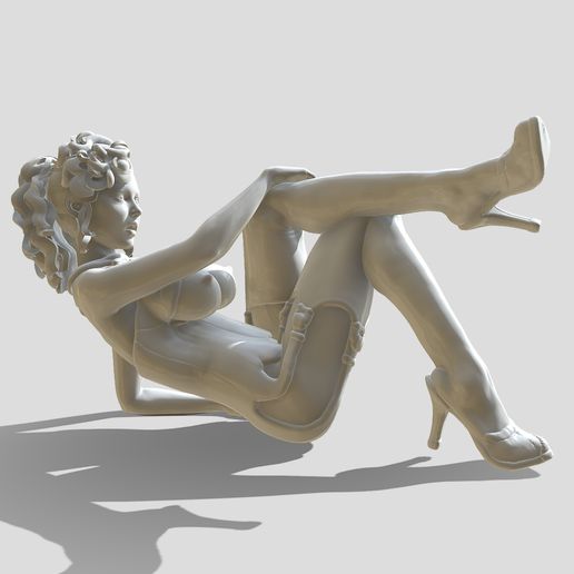 Latex woman 3D model