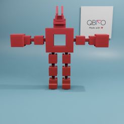 robotboxer.jpg STL-Datei Flexibler Boxer-Roboter kostenlos herunterladen • Objekt zum 3D-Drucken, QBKO3D