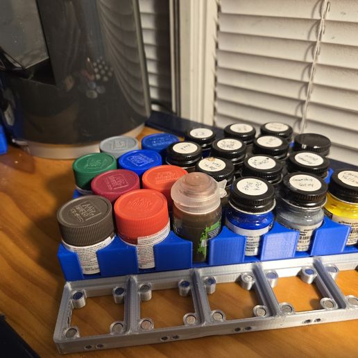 Gridfinity Organizer 3x5x4 for 35mm Paint Pots, Mr. Color, Tamiya