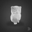 OWL LOWPOLY VISUAL cults.jpg Archivo STL LORO LOWPOLY・Modelo para descargar y imprimir en 3D, LUCID-3D