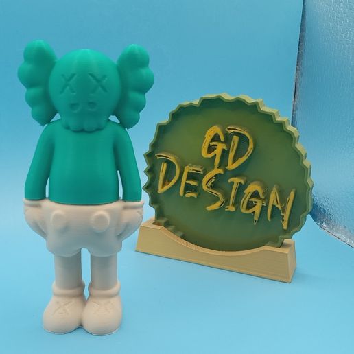 📦 Kaws Figure stash Box Weed, Jewelry And Coins・ STL File for 3D