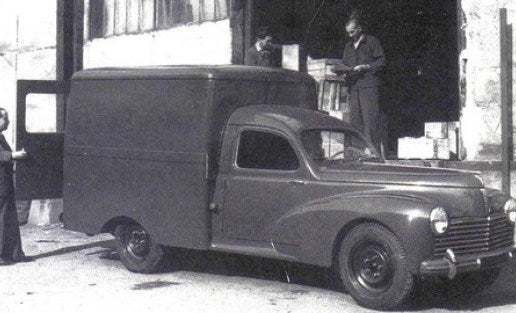 Peugeot 203 Fourgon 1957 - 3D model önizlemesi