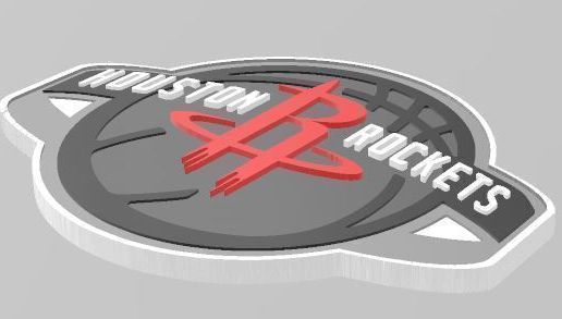 🏀 Houston Rockets logo・ STL File for 3D printing・Cults