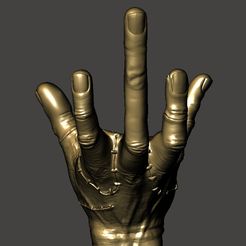 t1.jpg Fichier STL THE THING - LONG MIDDLE FINGER (ADDAMS, FINGERS, THE THING)・Design à télécharger et à imprimer en 3D