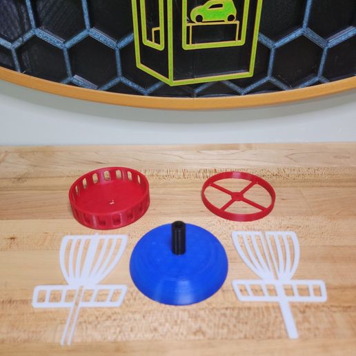 20231227_220734.jpg Disc Golf Basket Multicolor - Easy Print