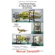 Manual-Sample01.jpg STL file Liquid Rocket Engine, 1st Supersonic Horizontal Flight, X-1, 1947・Model to download and 3D print