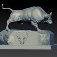 jyuy.jpg NCAA - The Buffalo Bulls football statue - University at Buffalo - 3d print