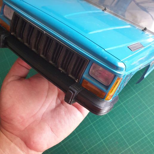 FRONT BUMPER FOR BODY CHEROKEE XJ 1/10 VERSION 2 3D model